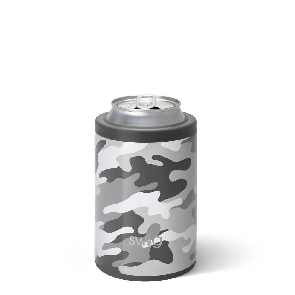 NEW SWIG LIFE swig bottle and can cooler (12oz) in grey incognito camo